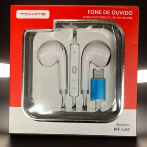 imagem do produto FONE DE OUVIDO TOMATE, IPHONE , SME BORRACHA - MFC02