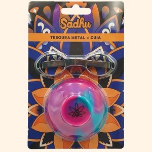 imagem do produto KIT SADHU TESOURA + CUIA / CORES SORTIDAS