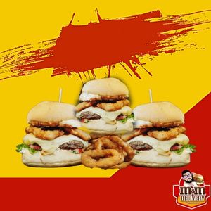 imagem do produto 3 XSALADA CHEDDAR COM ANÉIS DE CEBOLA 