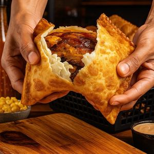 imagem do produto Pastel de Banana c/ Queijo e leite condensado