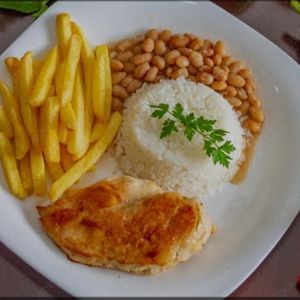 imagem do produto Filé de Frango com Arroz Feijão e Fritas 