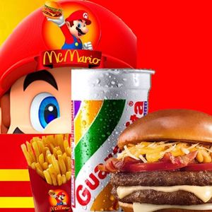 imagem do produto Mário X-matador de fome + Guaravita + batata P