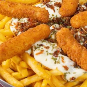 imagem do produto Batata frita com stiks de queijo mussarela 