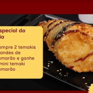 imagem do produto 2 temakis grandes sabor camarão grátis um Mine camarão 