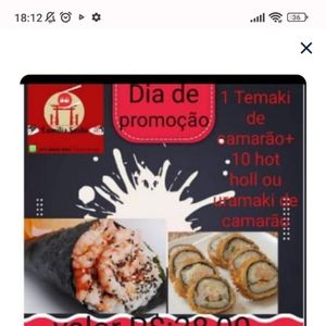 imagem do produto Temaki +10 Hot camarão
