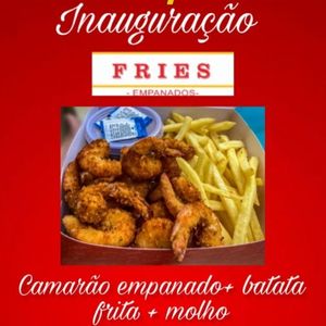 imagem do produto Batata frita + camarão 🍤 empanado + molho.