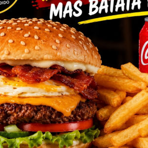 imagem do produto 1 X tudo especial + 300 gramas de fritas + 1 coca cola 350 ml