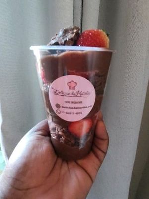 imagem do produto Copo da felicidade brigadeiro com morango