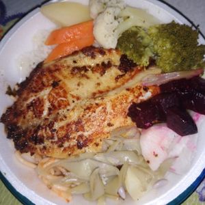 imagem do produto Filé de peixe grelhado c/ legumes