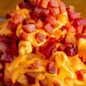 imagem do produto Batata frita com cheddar e bacon 500g