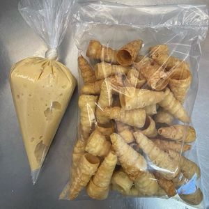 imagem do produto Combo - 50 Canudos (casquinhas) + 1 Patê de frango cremoso 400gm.