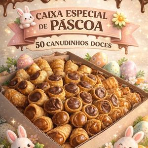 imagem do produto Caixa especial de Páscoa - 50 Canudos doces.
