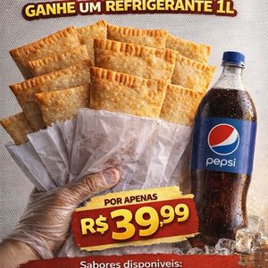 imagem do produto Combo 10 pastéis fritos + 1 refrigerante grátis 😍