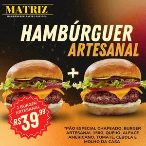 imagem do produto Promoção 2 burger artesanal