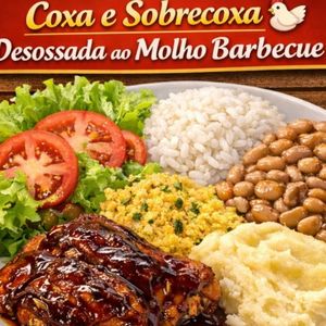 imagem do produto Coxa e Sobrecoxa 🐔 Desossada ao Molho Barbecue 