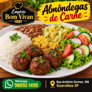 imagem do produto Almôndegas Fritas de Carne (4) 🐂 