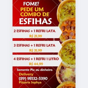 imagem do produto 3 esfihas+ 1 refri lata 