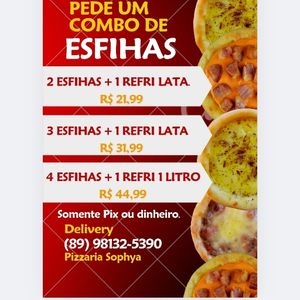 imagem do produto 4 esfihas+ 1 refri 1 lt