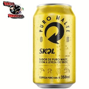 imagem do produto Cerveja Skol Puro Malte Lata 350ml (unidade)