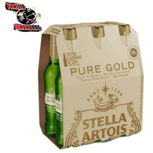 imagem do produto Cerveja Stella Pure Golde Longueneque 330ml(pacote)