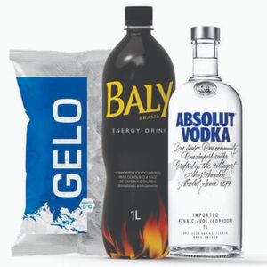 imagem do produto Absolut Tradicional + Baly + Gelo 3kg