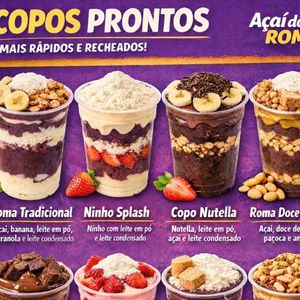 imagem do produto copo nutella nutella ,leite em po ,açai ,leite condesado