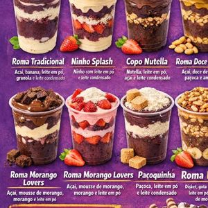 imagem do produto paçoquinha / açai ,paçoca ,leite em po ,leite condesado