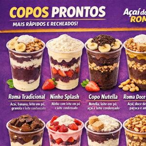 imagem do produto roma tradicional / açai ,banana ,leite em po ,granola e leite condesado