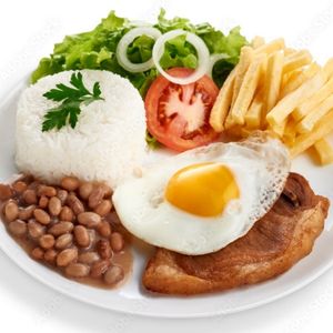imagem do produto Bisteca suína com ovo e batata frita