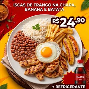 imagem do produto Frango grelhado com fritas+refri
