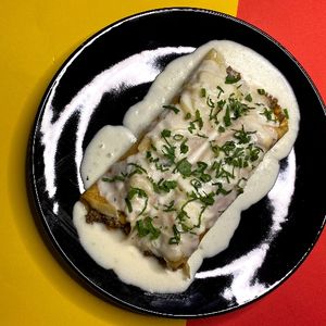 imagem do produto Panqueca de carne com molho branco