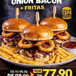 imagem do produto 3 ONION BACON + FRITAS CLINK