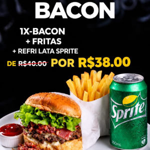 imagem do produto Combo Bacon 1X Bacon + Refri Lata+Fritas