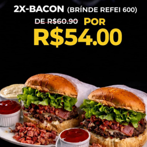 imagem do produto 2 X-Bacon + refri 600ml 