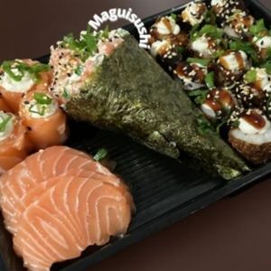 imagem do produto Temaki sashimis hot holls e Joy de salmão 