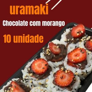 imagem do produto Uramaki de chocolate com morango 