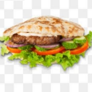 imagem do produto X-Burger no pão árabe promoção. 