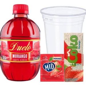 imagem do produto Kit Variant Vermelha com suco de Morango 