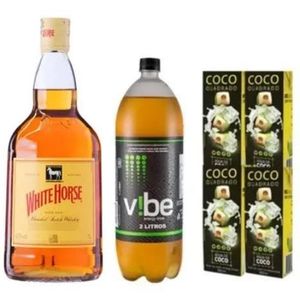 imagem do produto Combo de whisky cavalo branco com vibe 