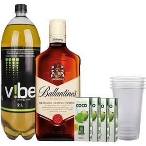 imagem do produto Combo Whisky Ballatines com energético vibe 2 litros 