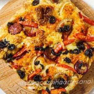 imagem do produto Focaccia de calabresa com molho de tomate