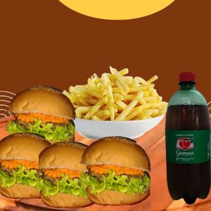imagem do produto 4 xj2+1 batata grande+1 guaraná de 1 litro