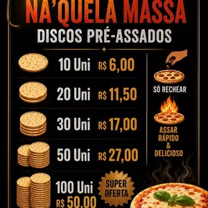 imagem do produto Discos de mini pizzas pronto para você rechear do seu jeito