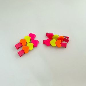 imagem do produto Hair clip corações neon
