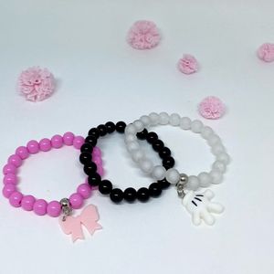 imagem do produto Trio de pulseira mãozinha 