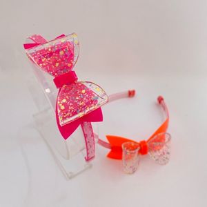 imagem do produto Tiara em acrílico confete neon 