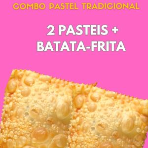 imagem do produto 2 pasteis misto + batata-frita 200g c/ cheddar