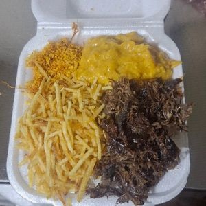 imagem do produto 2 pratinho carne do sol/ creme de galinha 