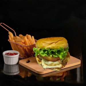 imagem do produto Combo: 1 burguer + batata-frita P