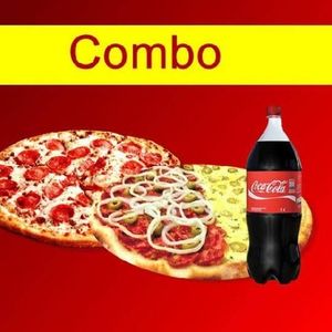 imagem do produto Combo duas pizza 35 cm + coca 2 l.